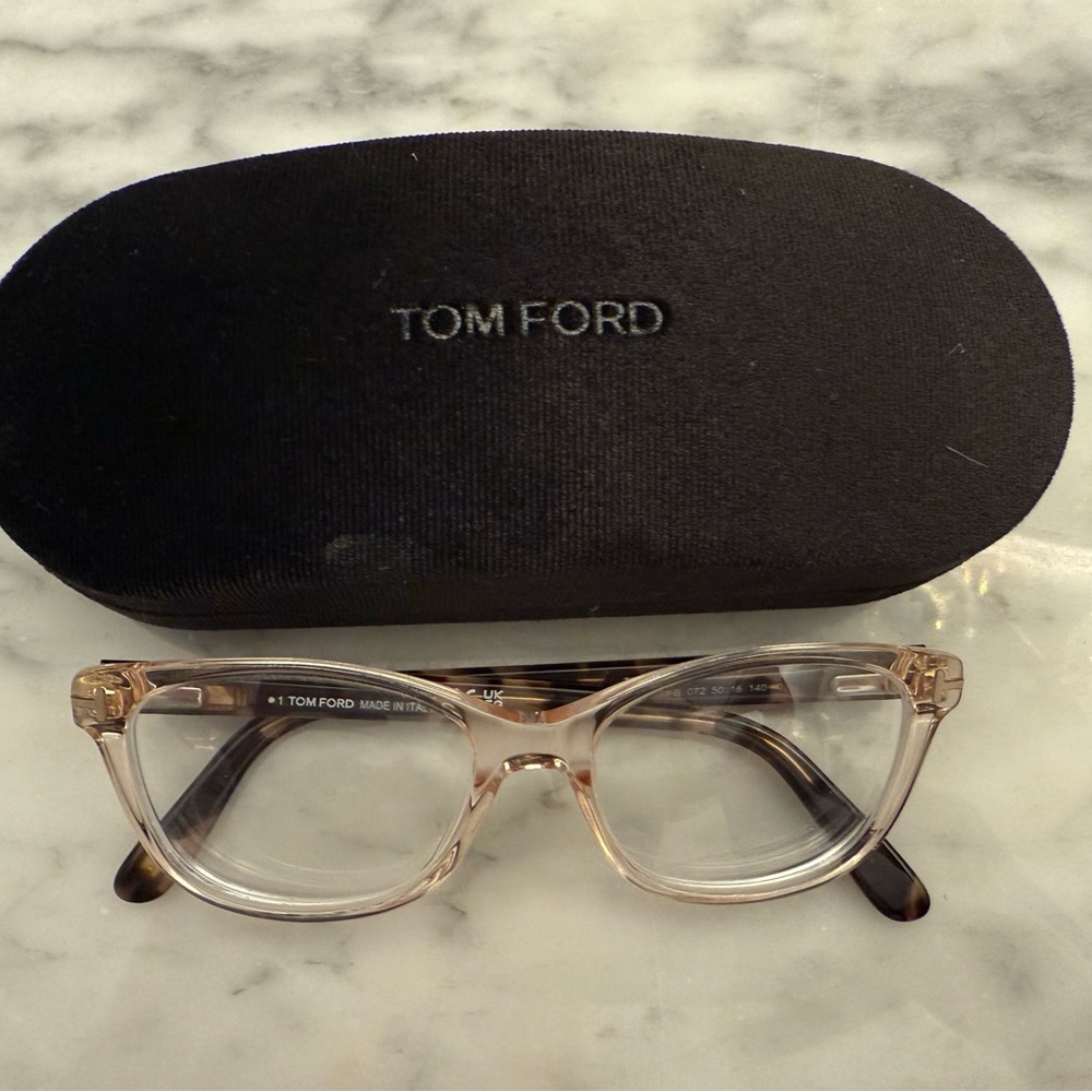 Tom Ford Women's Transparent Brown Glasses